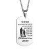 From Dad to Son - Stainless Steel Necklace