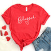 Blessed Womens Summer Short Sleeve T-Shirt