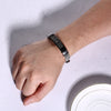 Christian Lord's Prayer Stainless Steel Adjustable Mesh Bracelet